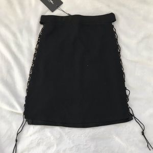 Pretty Little Thing Lace Up Skirt